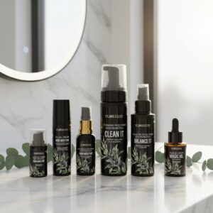 Facial care set with probiotics