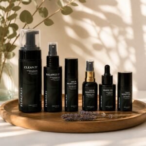 Facial care set with probiotics
